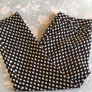 Banana Republic Black Polka Dot Pants